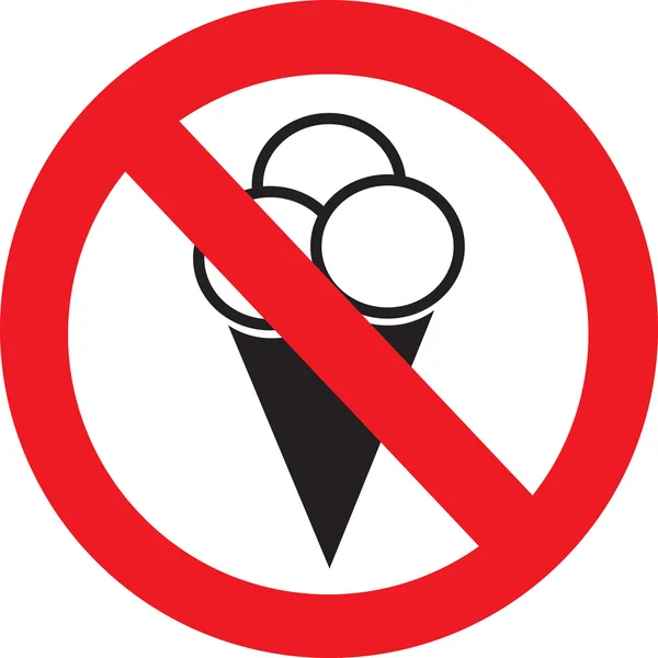 Немає символу морозива — стоковий вектор