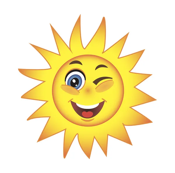 Illustration of a Summer Sun — Stock Vector