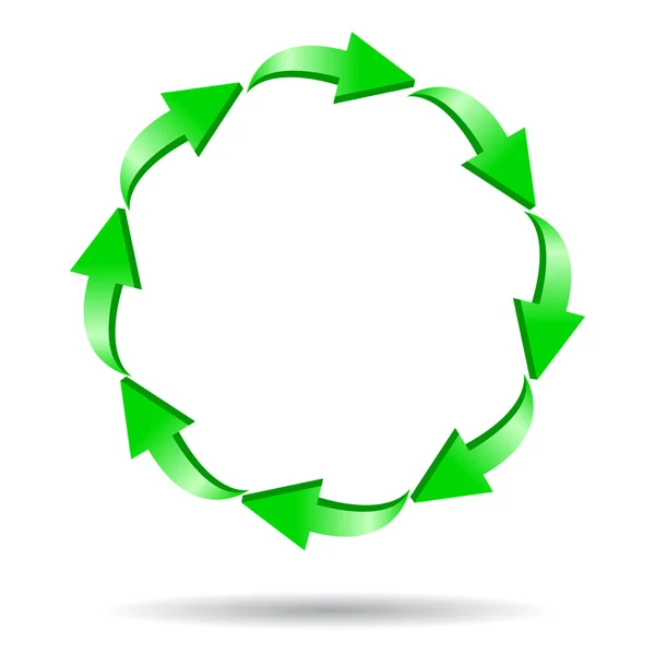 Eco friendly recycle vector symbol — Stock Vector