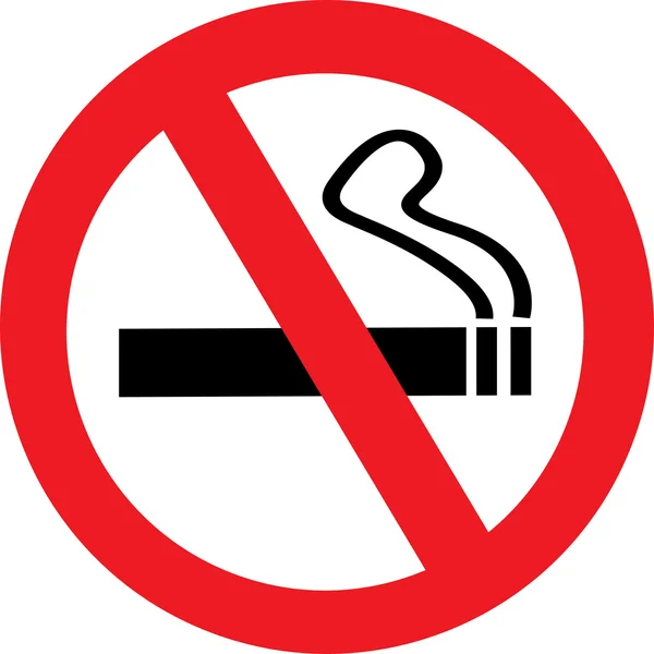 Skylt rökning — Stock vektor
