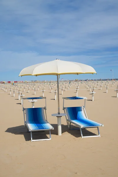 Stranden i rimini, Italien — Stockfoto