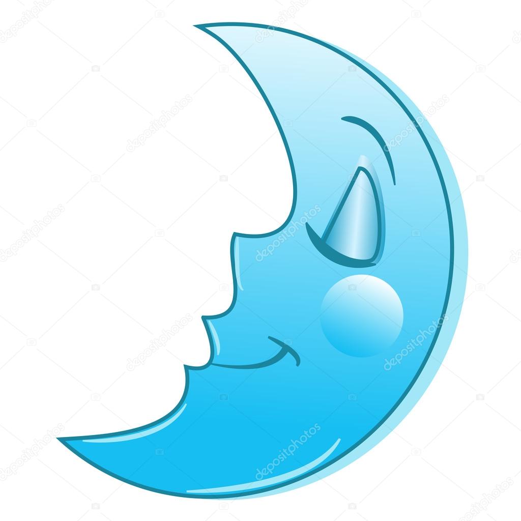 Sad Moon Clipart