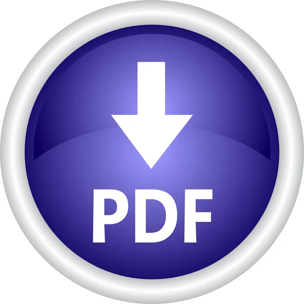 Ícone rotulado PDF — Vetor de Stock