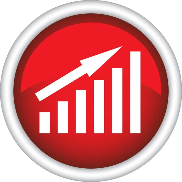 Grafico freccia in alto — Vettoriale Stock