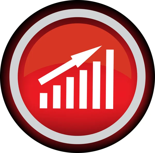 Up arrow graph — Stock Vector