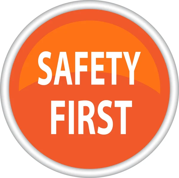 Safety first icon — Stock Vector