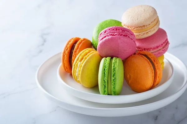 Macaroons Franceses Doces Coloridos — Fotografia de Stock