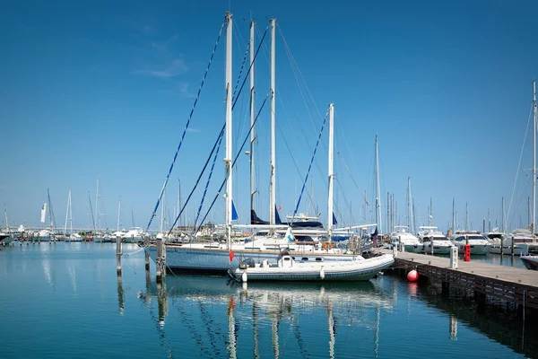 Hafen Mit Yachten Rimini Italien — Stockfoto