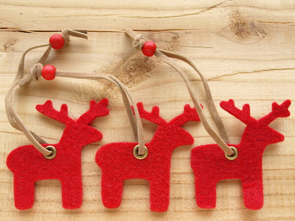 Red reindeers