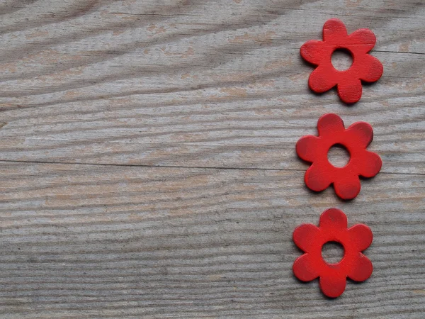 Wooden flowers — Stock Photo, Image