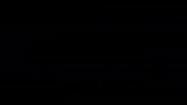 Ritratto Strega Nera Sul Cielo Tempestoso Lampi Luce Notte Costume — Video Stock