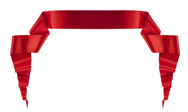 Elegance red ribbon — Stock Photo, Image