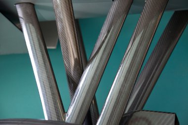bir yarış otomobili strut parçası closeup