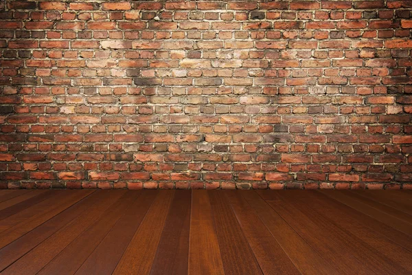 Kamer met bakstenen muur — Stockfoto