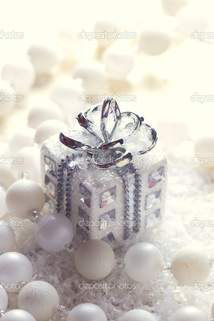 silver christmas gift