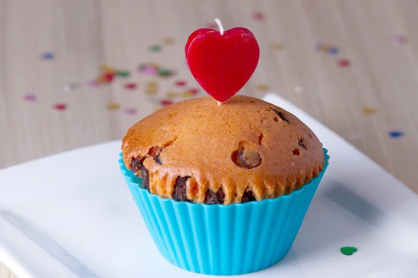 Bolo de chocolate bonito — Fotografia de Stock