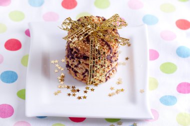 Kızılcık çerezleri bağlı