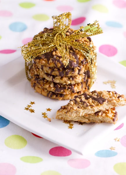 Cranberry biscoitos amarrados — Fotografia de Stock