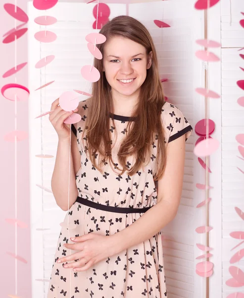 Chica en el vestido — Foto de Stock