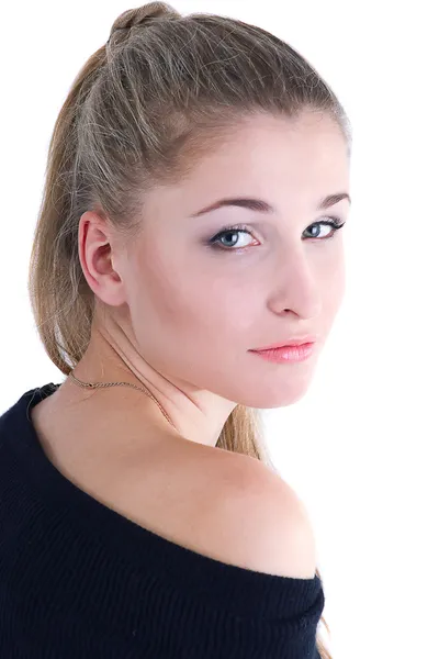 Portrét dívky s blond vlasy — Stock fotografie