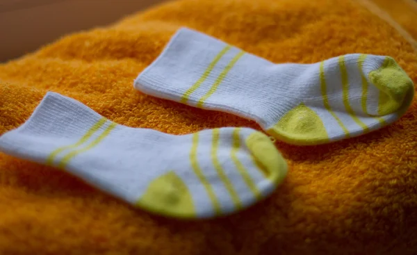 婴儿袜 — 图库照片