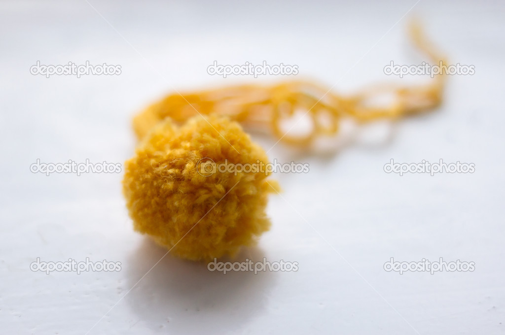 Yellow pompom
