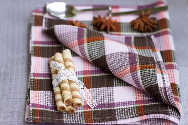 Wafer roll sticks — Stock Photo, Image