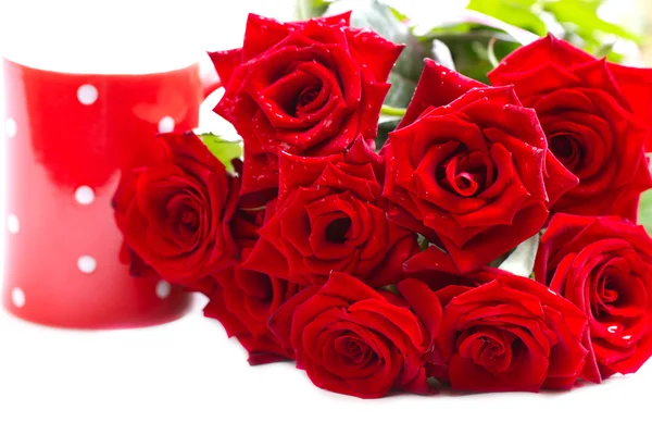 Beautiful bouquet of red roses. — Stock Photo, Image