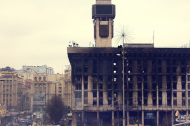 Kiev, Ukrayna: sendikalar ev yandı