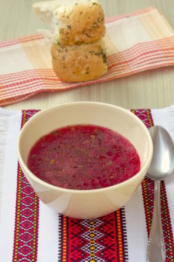 geleneksel Ukrayna çorba - kırmızı borsch