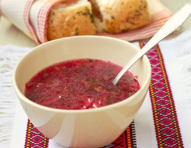 geleneksel Ukrayna çorba - kırmızı borsch