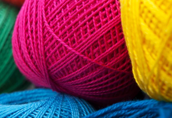 Yarn balls background — Stock Photo, Image