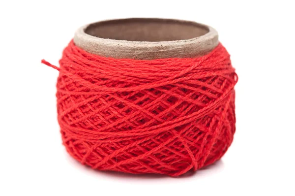 Skein of red yarn — Stock Photo, Image