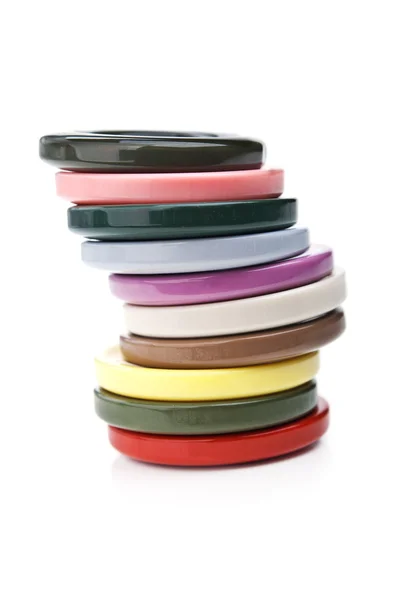 Pilha de botões coloridos — Fotografia de Stock