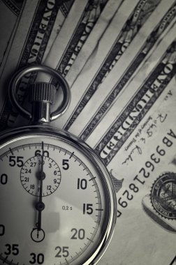 dolar faturaları ve kronometre