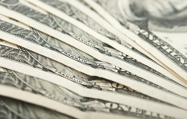 Closeup dólares de dinheiro — Fotografia de Stock