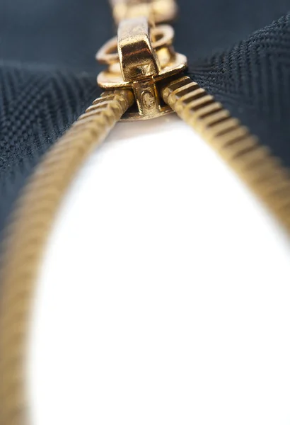 Closeup of zipper — Stock Photo, Image