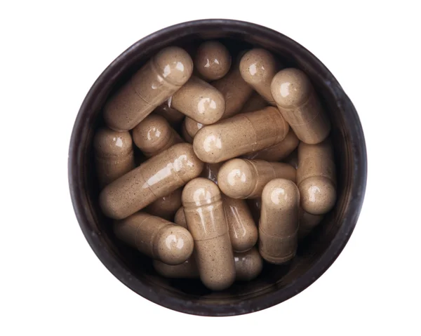 Closeup of pills isolated — Stock Photo, Image