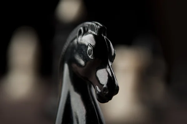 黒騎士のチェス — ストック写真