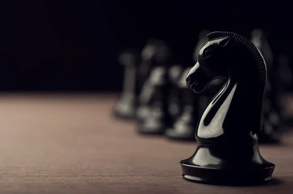 black chess knight