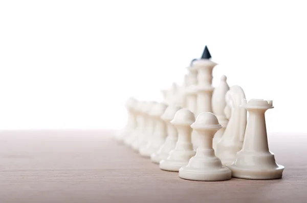Šachové figurky, samostatný — Stock fotografie