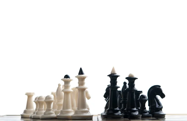 Widerstand der schwarzen und weißen Schach — Stockfoto