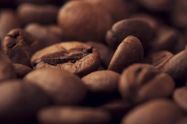 Roasted beans background — Stock Photo, Image