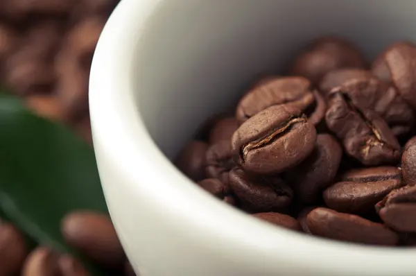 Kaffee-Obertasse von oben — Stockfoto