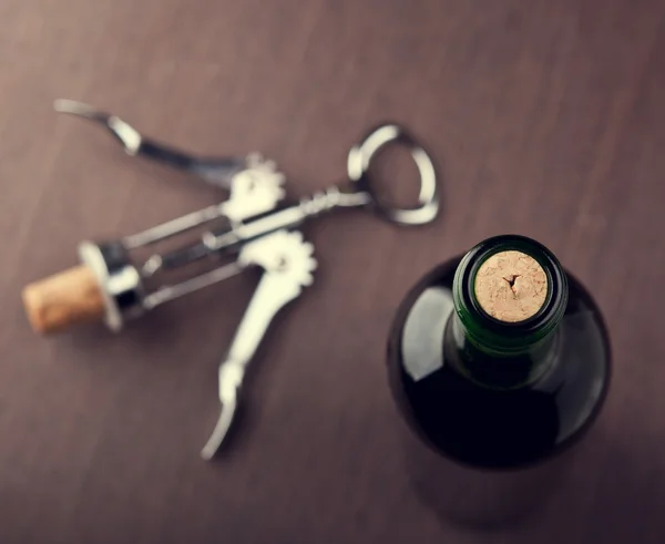 Wijn fles achtergrond — Stockfoto