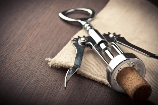 Metal corkscrew — Stock Photo, Image