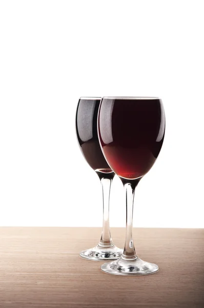 Vino rosso in bicchiere — Foto Stock