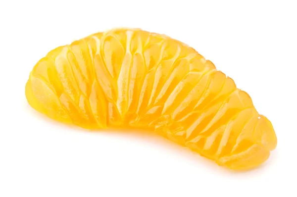 Mandarin Segment isoliert — Stockfoto