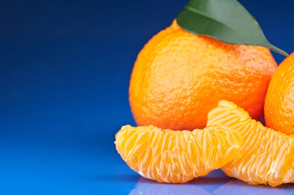 Frische Orangen-Mandarinen — Stockfoto