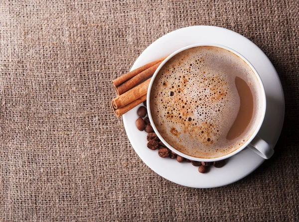 Aroma cappuccino koffie — Stockfoto